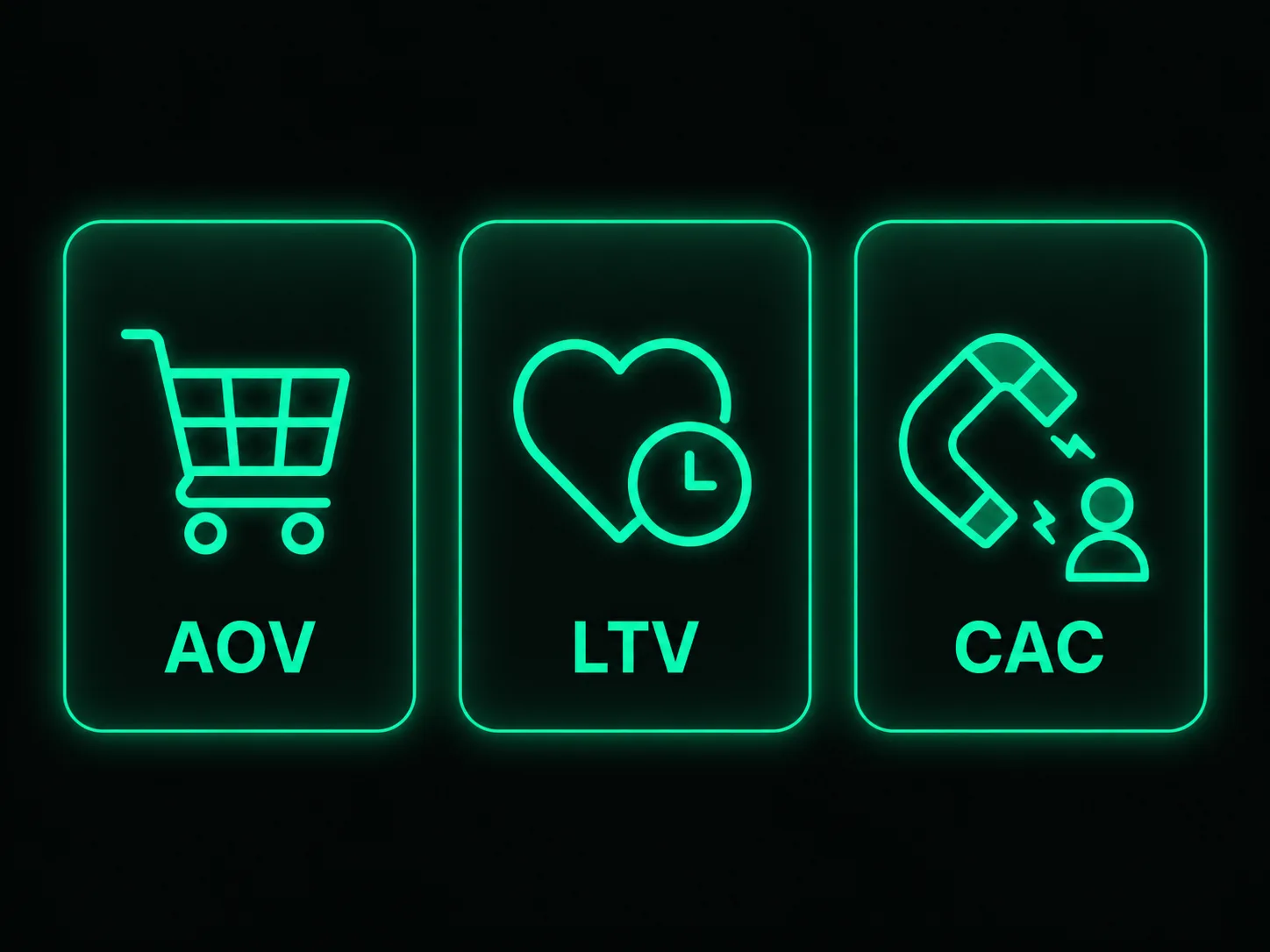 Diagram showing how Average Order Value, purchase frequency, and customer lifespan combine into lifetime value